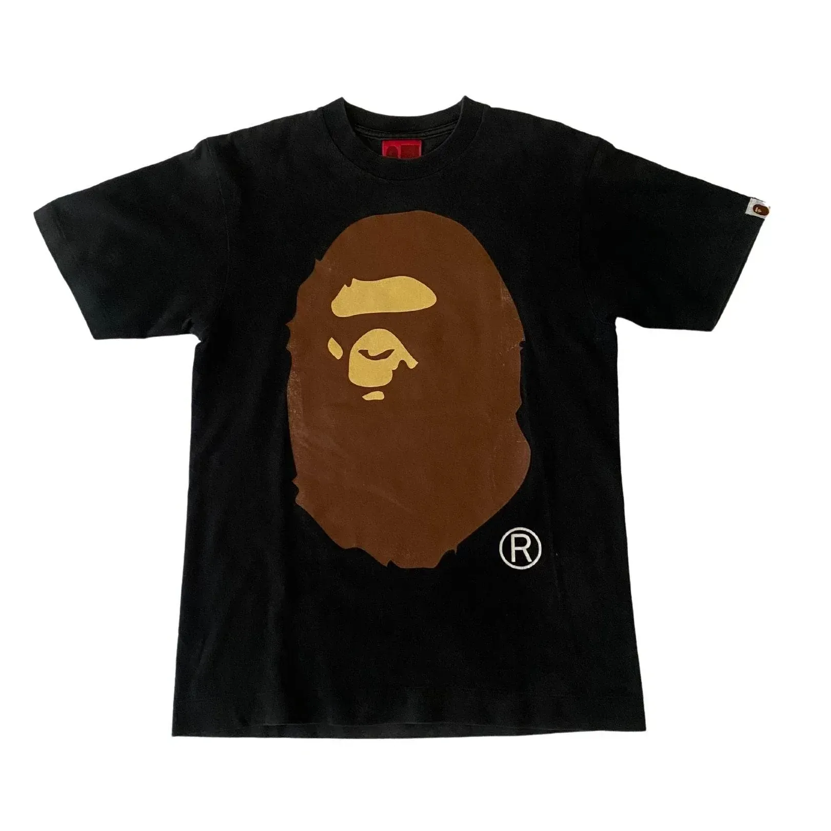 A BATHING APE BIG HEAD TEE  (S)