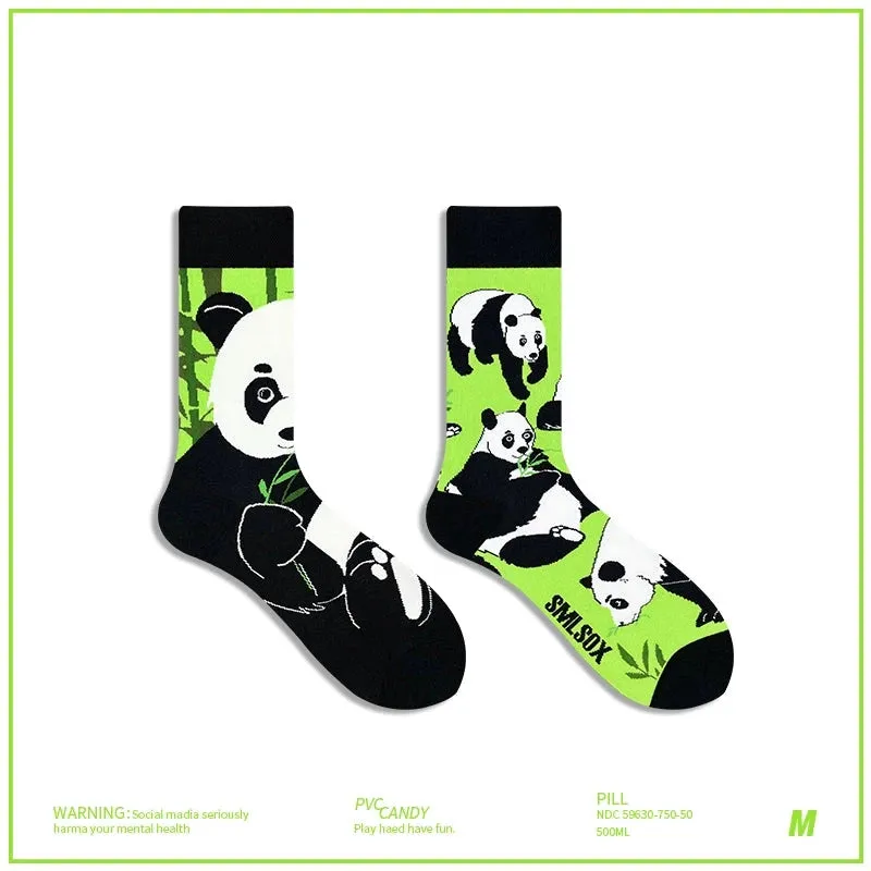 AB Asymmetrical Cartoon Socks