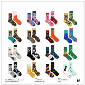 AB Asymmetrical Cartoon Socks