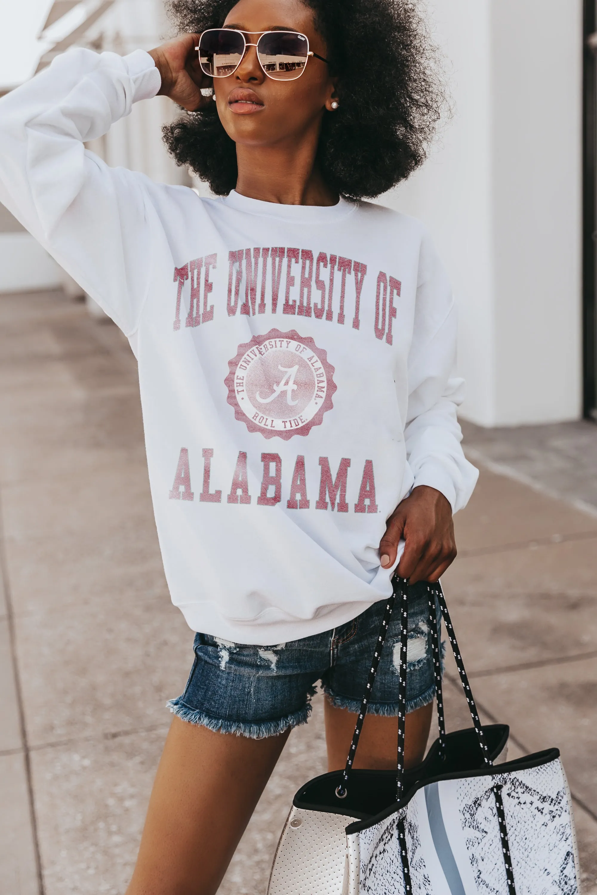 ALABAMA CRIMSON TIDE "SEAL OF APPROVAL" PERFECT CREW SWEATSHIRT