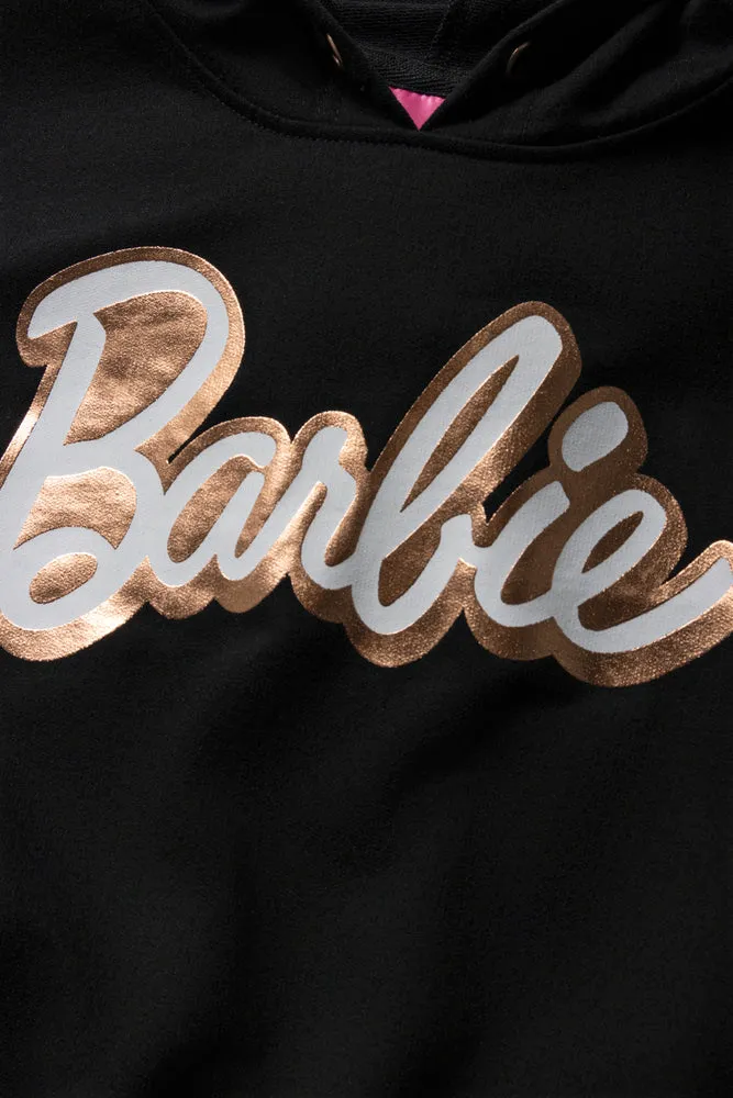 Barbie Sleeveless Hoodie Black