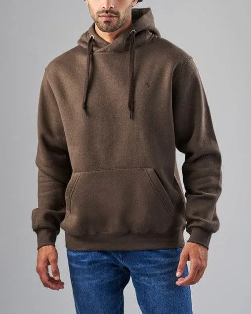 BASIC HOODIE  - DARK BROWN