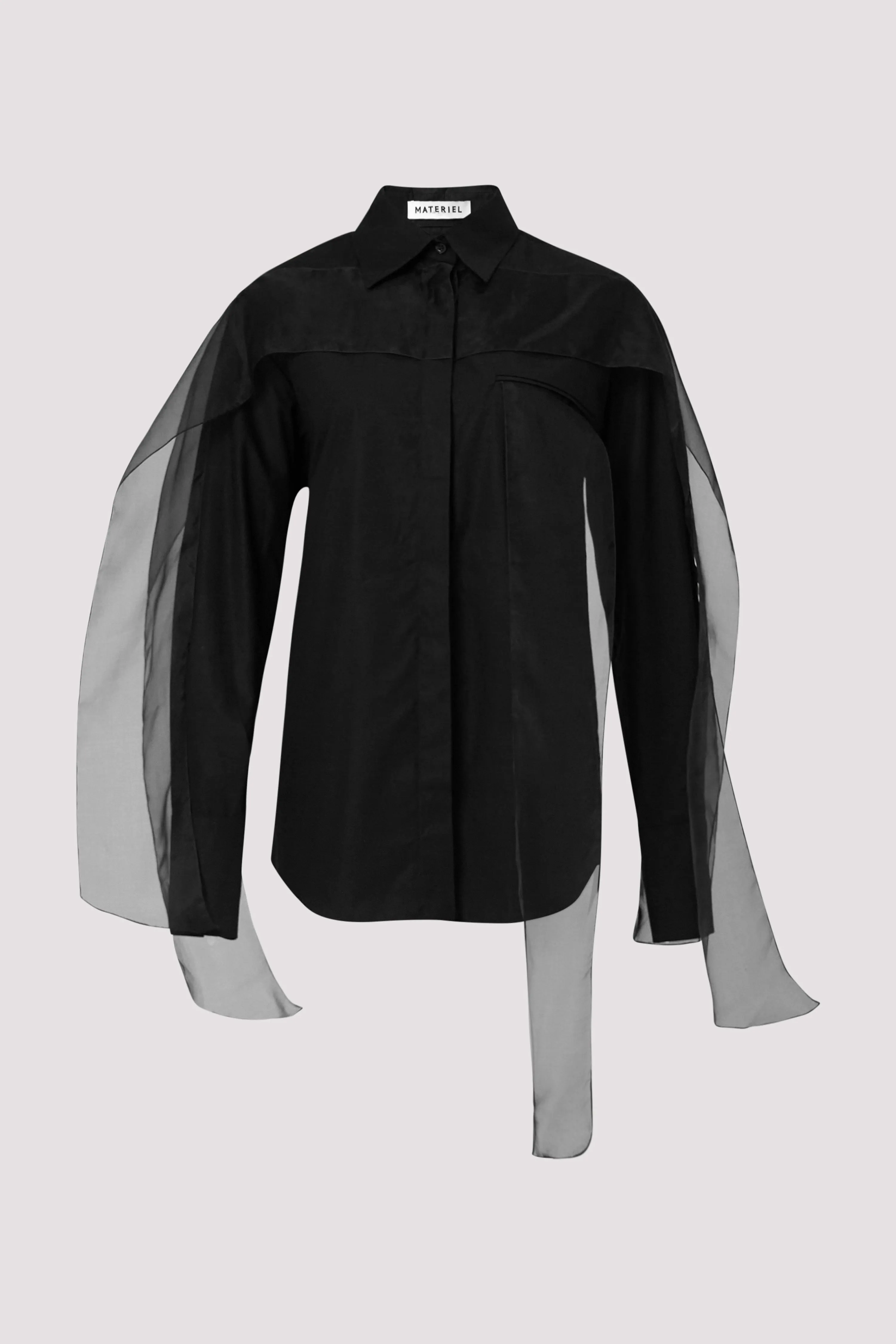 Black Airy Layers Shirt