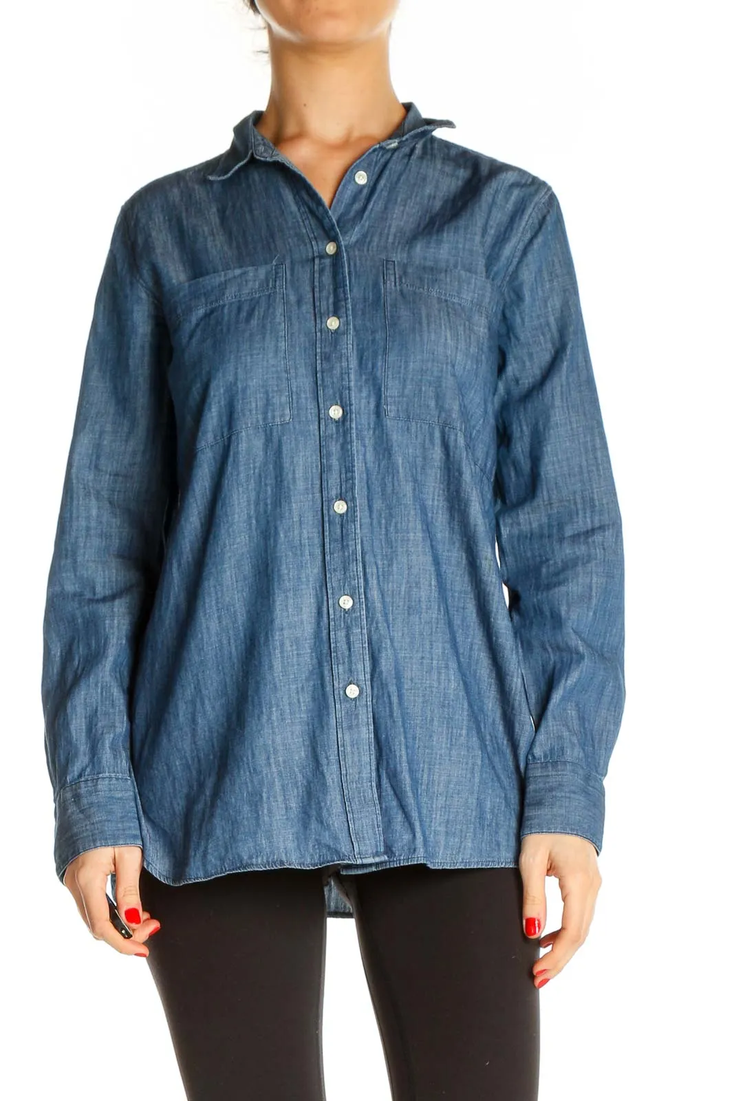 Blue Solid All Day Wear Shirt