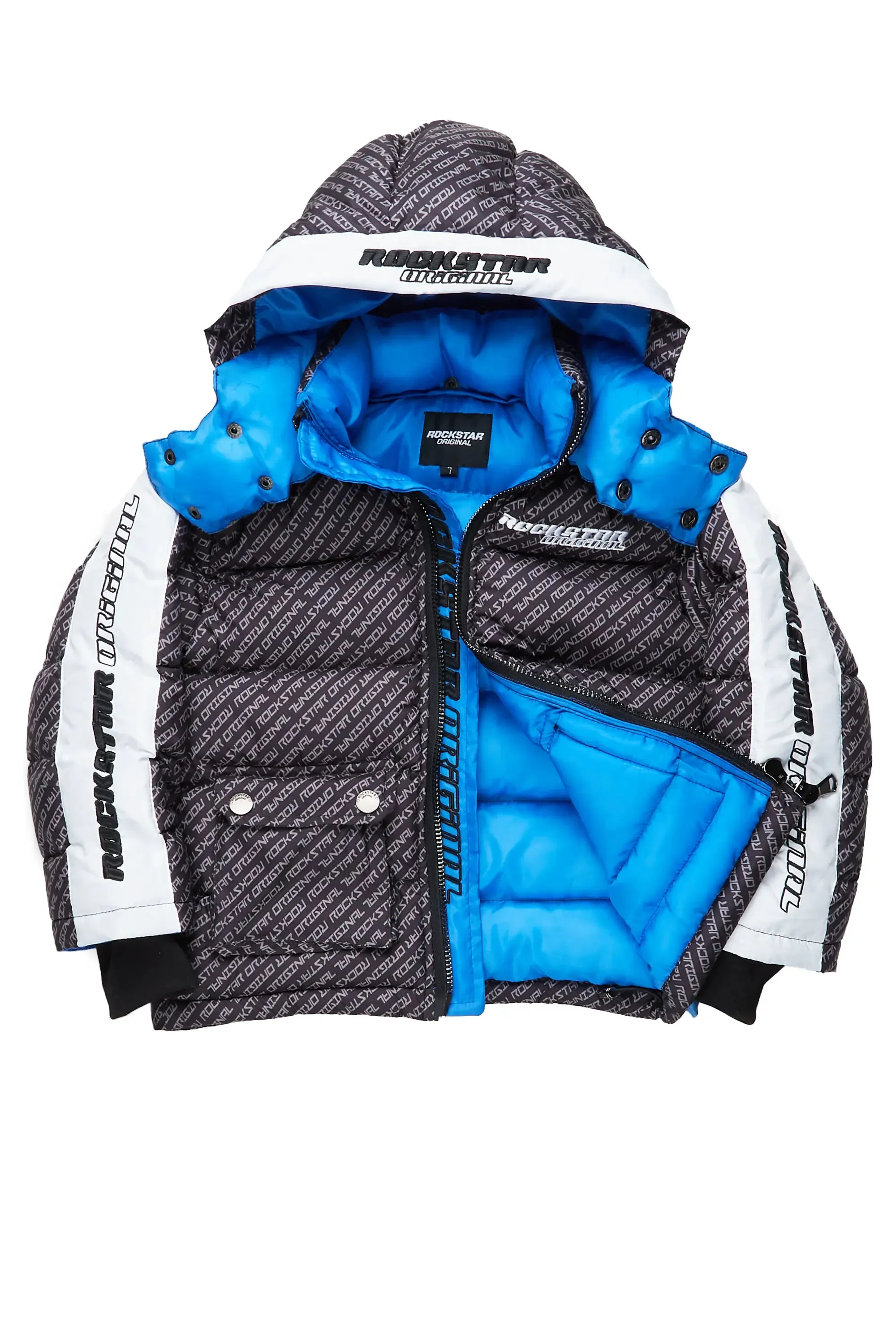 Boys Bryson Black Heavy Puffer Jacket