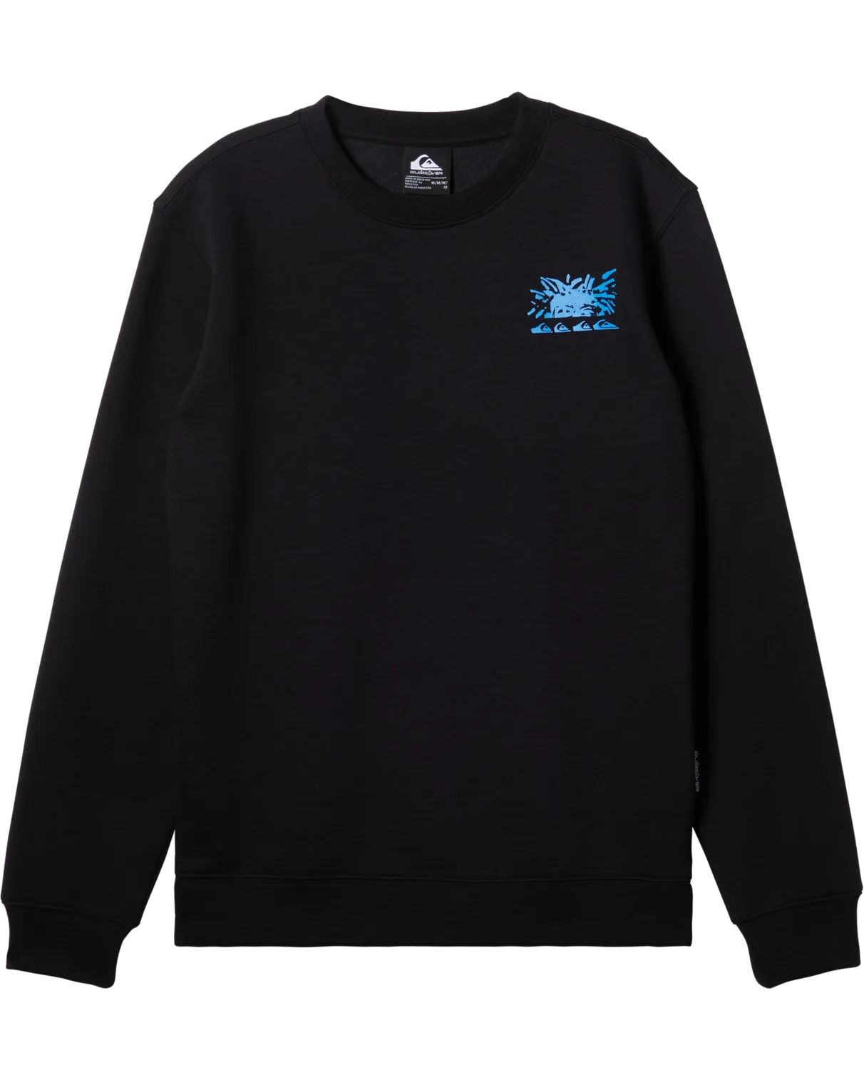 Boys Graphic Crew Sweatshirt in Black