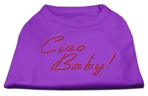 Ciao Baby Rhinestone Shirts Purple S (10)