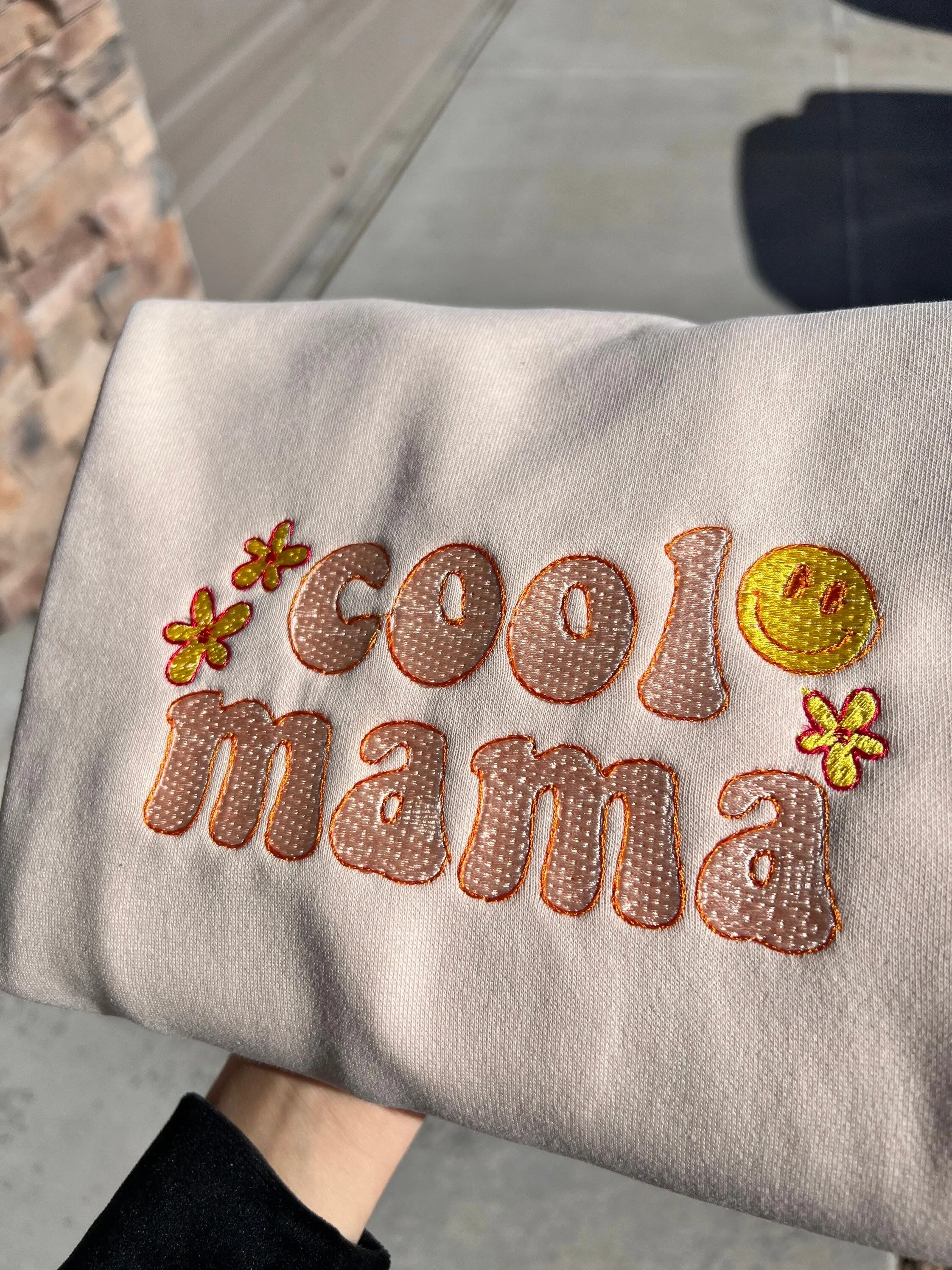 Cool Mama Sweatshirts | Cool Mom | Gift for Mom | Embroidered Mom Sweatshirt