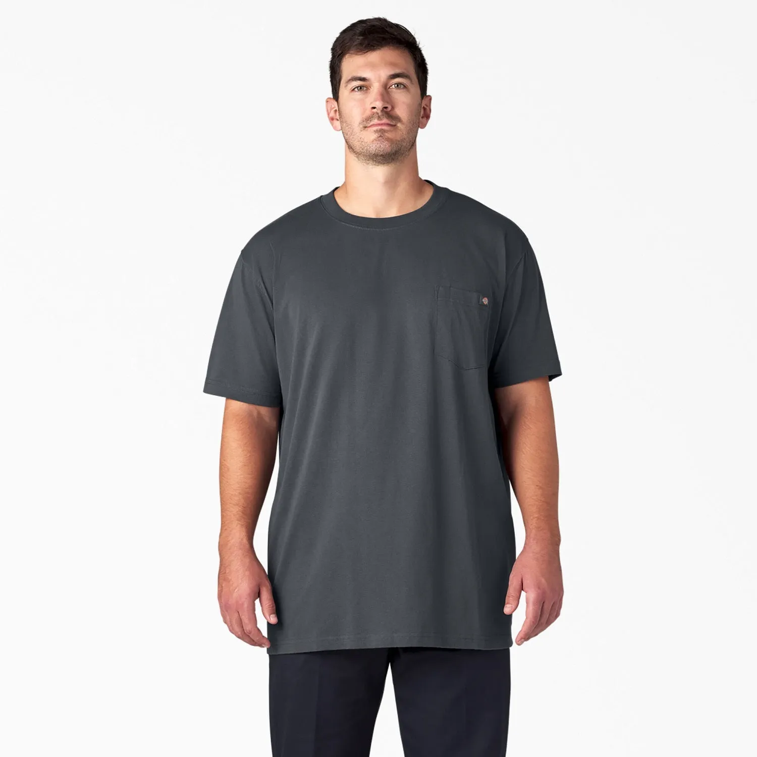 Dickies Men's Heavyweight Short Sleeve Pocket T-Shirt_Charcoal