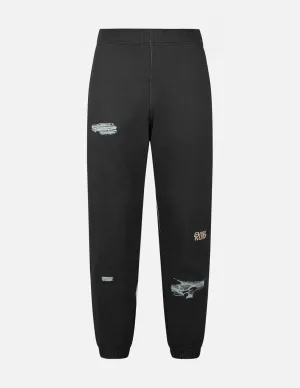 Distressed Prints Relax Fit Sweatpants