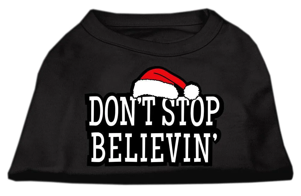 Don't Stop Believin' Screenprint Shirts Black S (10)