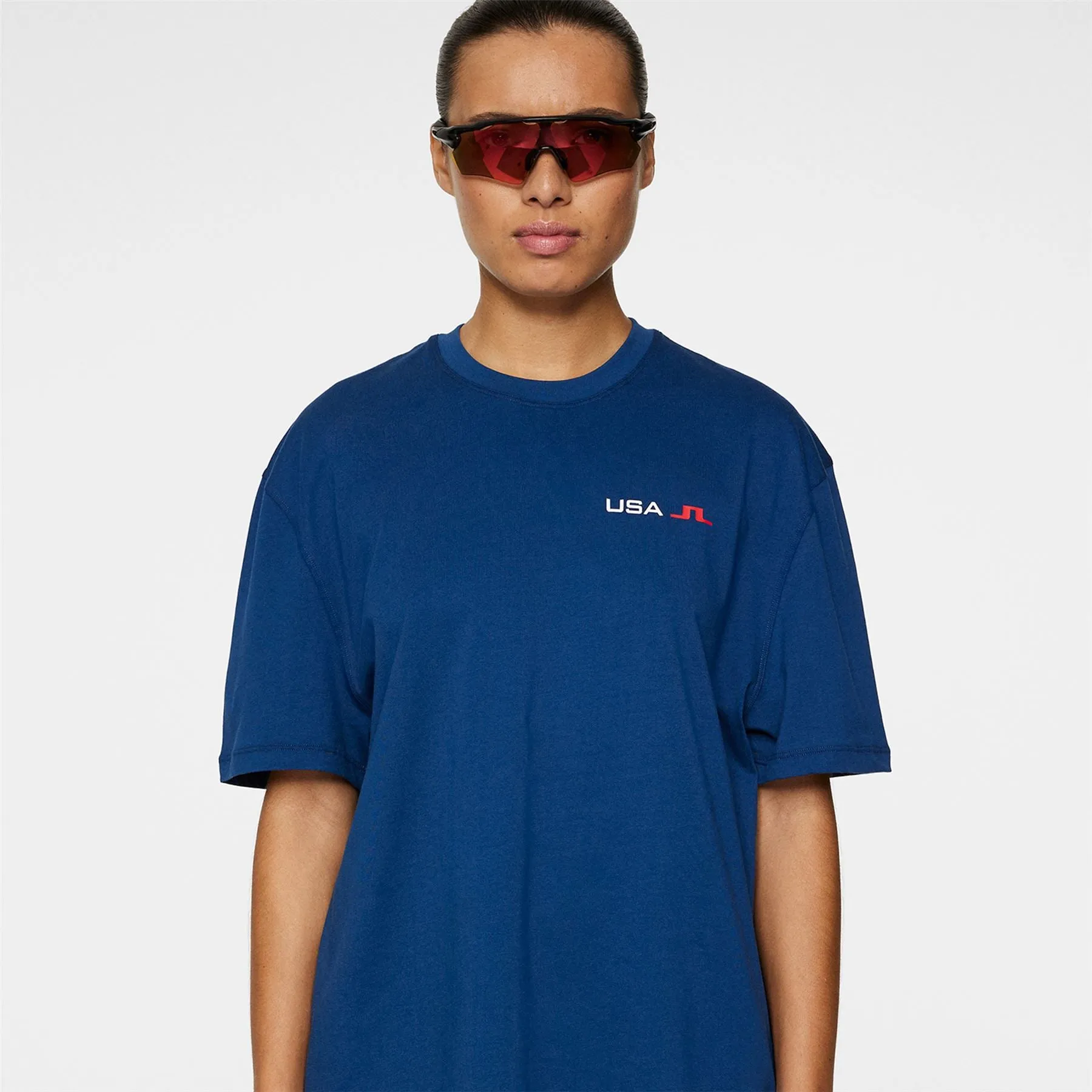 Elie Relaxed Fit Cotton Tee Estate Blue - SU24