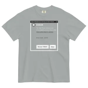 Error, Adult Person Failed To Start Men's Relaxed Fit Tee