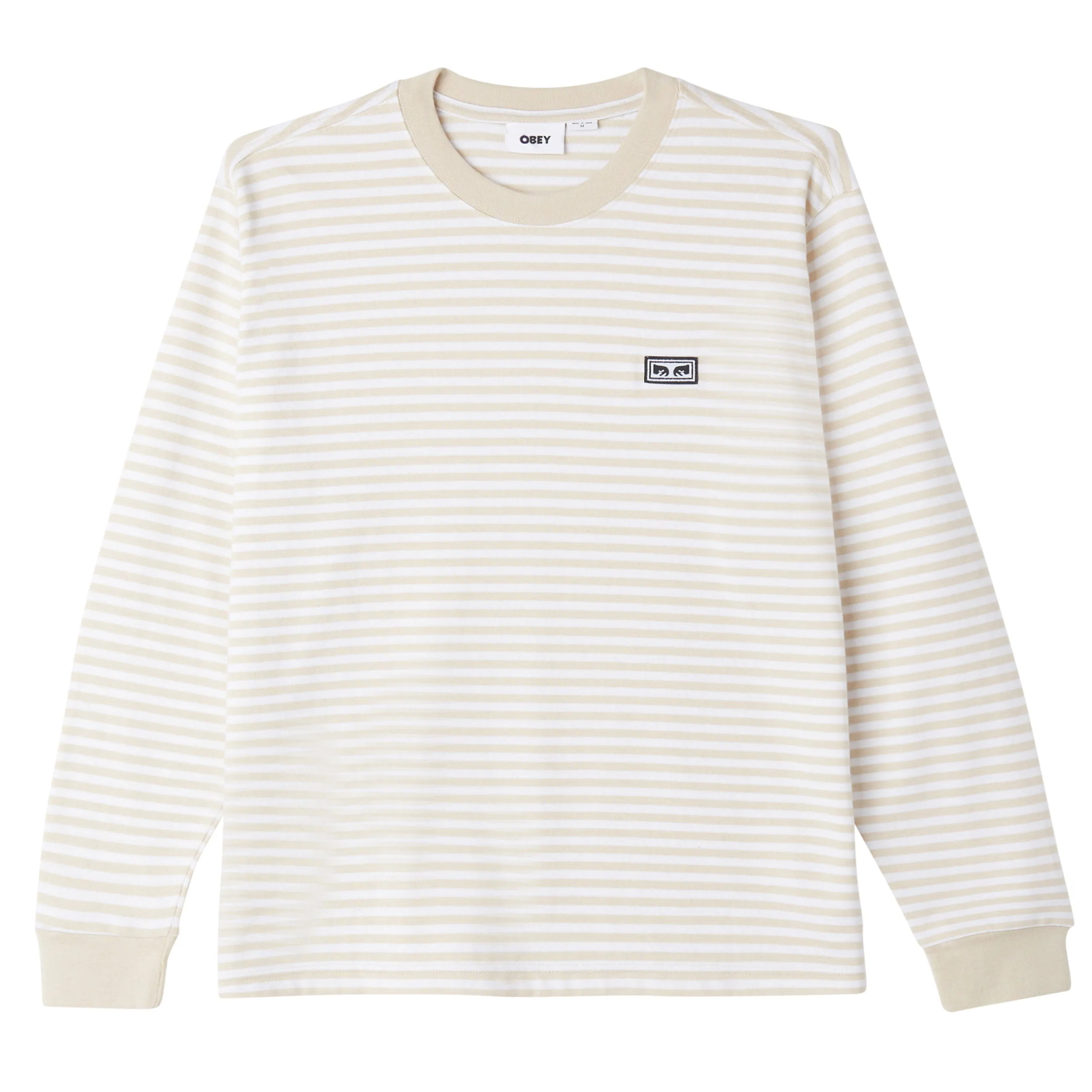 Established works eyes stripe longsleeve clay multi