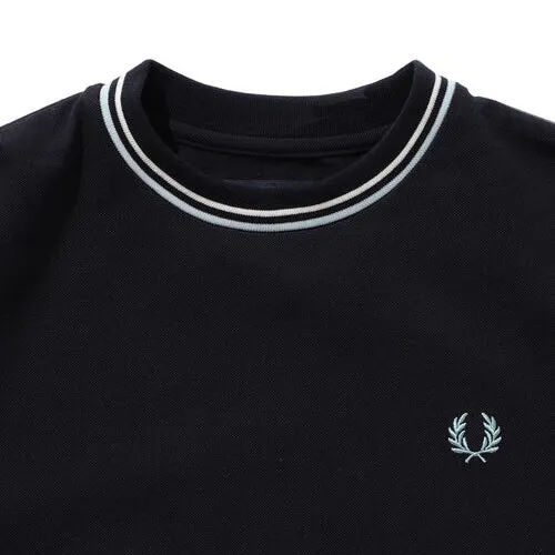 FRED PERRY × BEAMS Oversize Pique T-shirts Navy