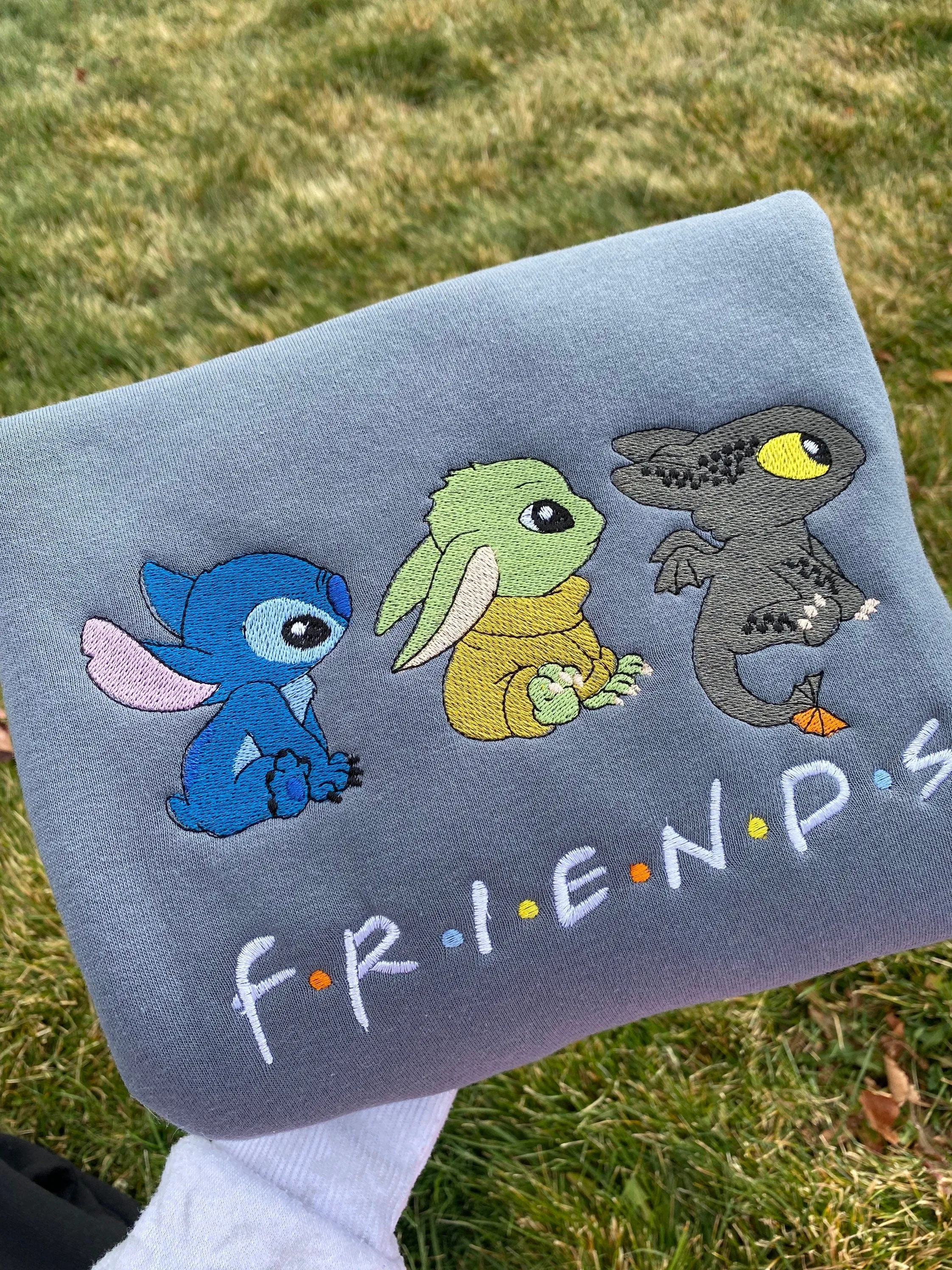 Friend Cute Embroidered Sweatshirts Gifts for her