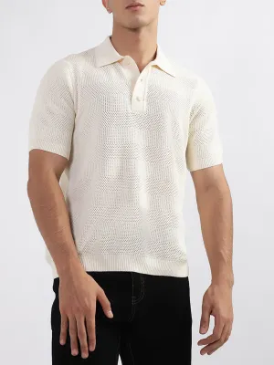 Gant Cream Relaxed Fit Polo T-Shirt