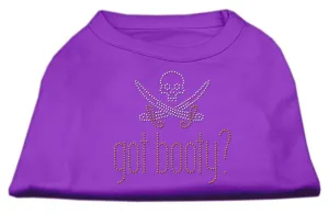 Got Booty? Rhinestone Shirts Purple XL (16