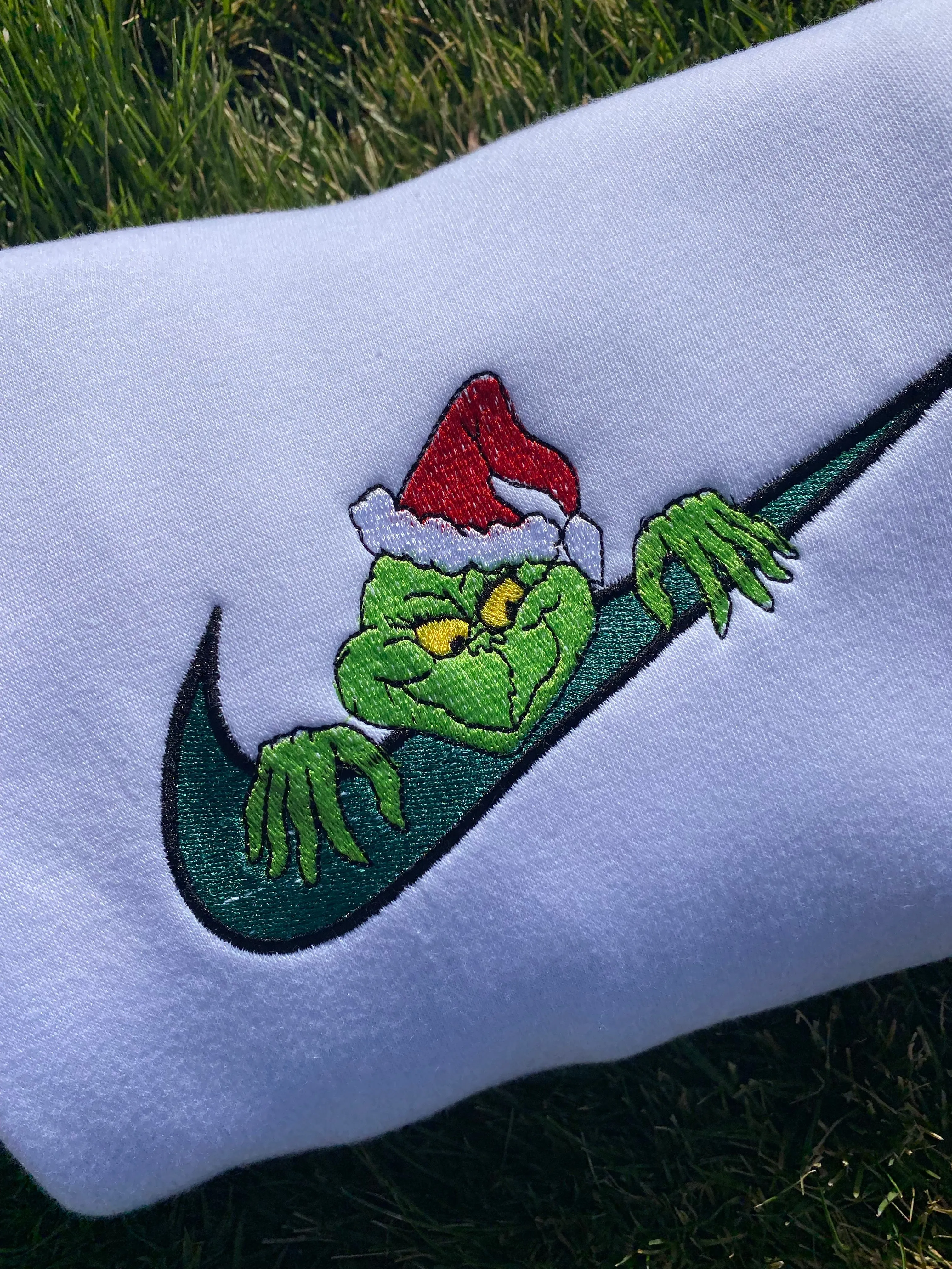 Grinch Embroidered Sweatshirts, Gifts for her