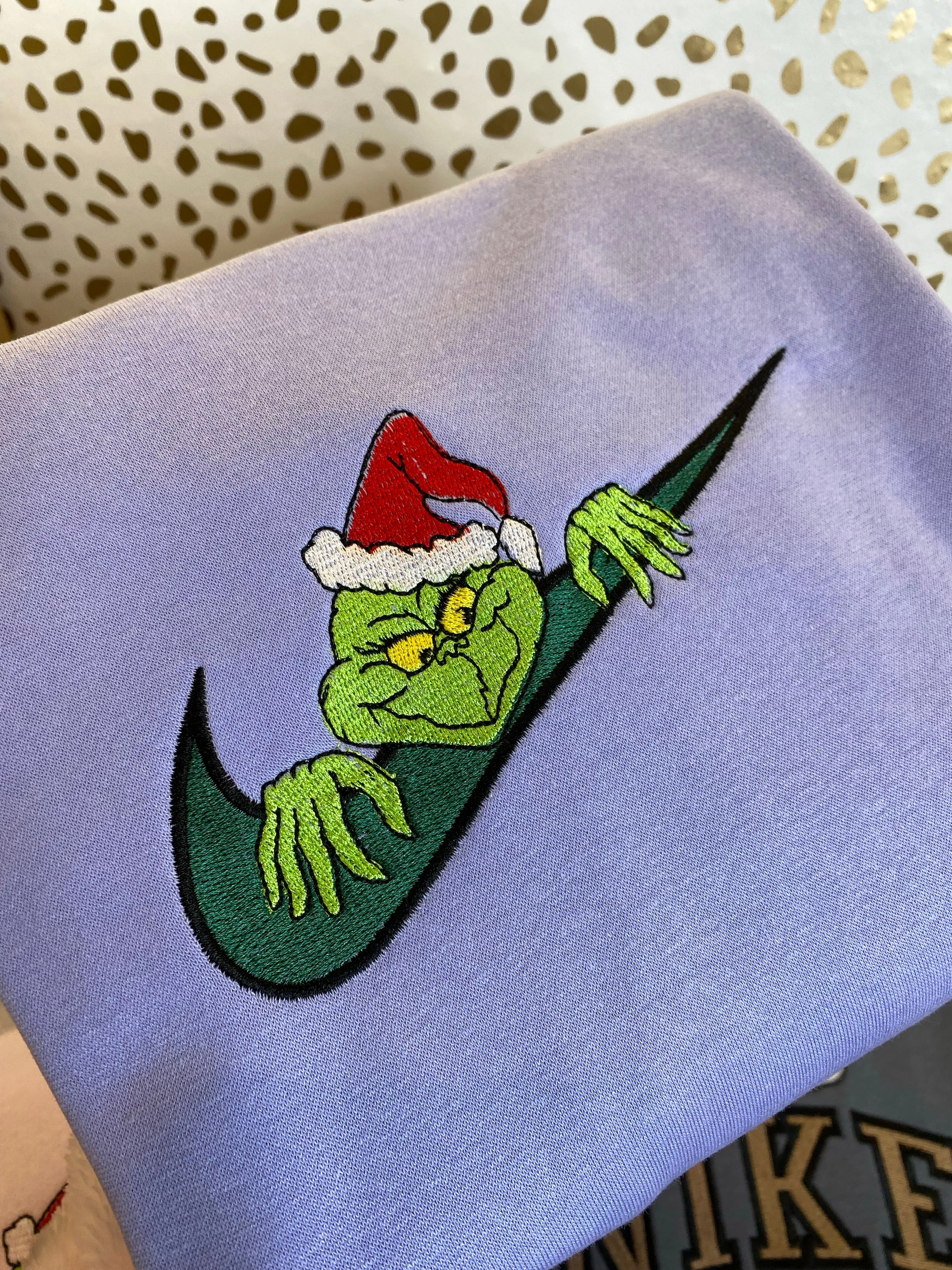 Grinch Embroidered Sweatshirts, Gifts for her