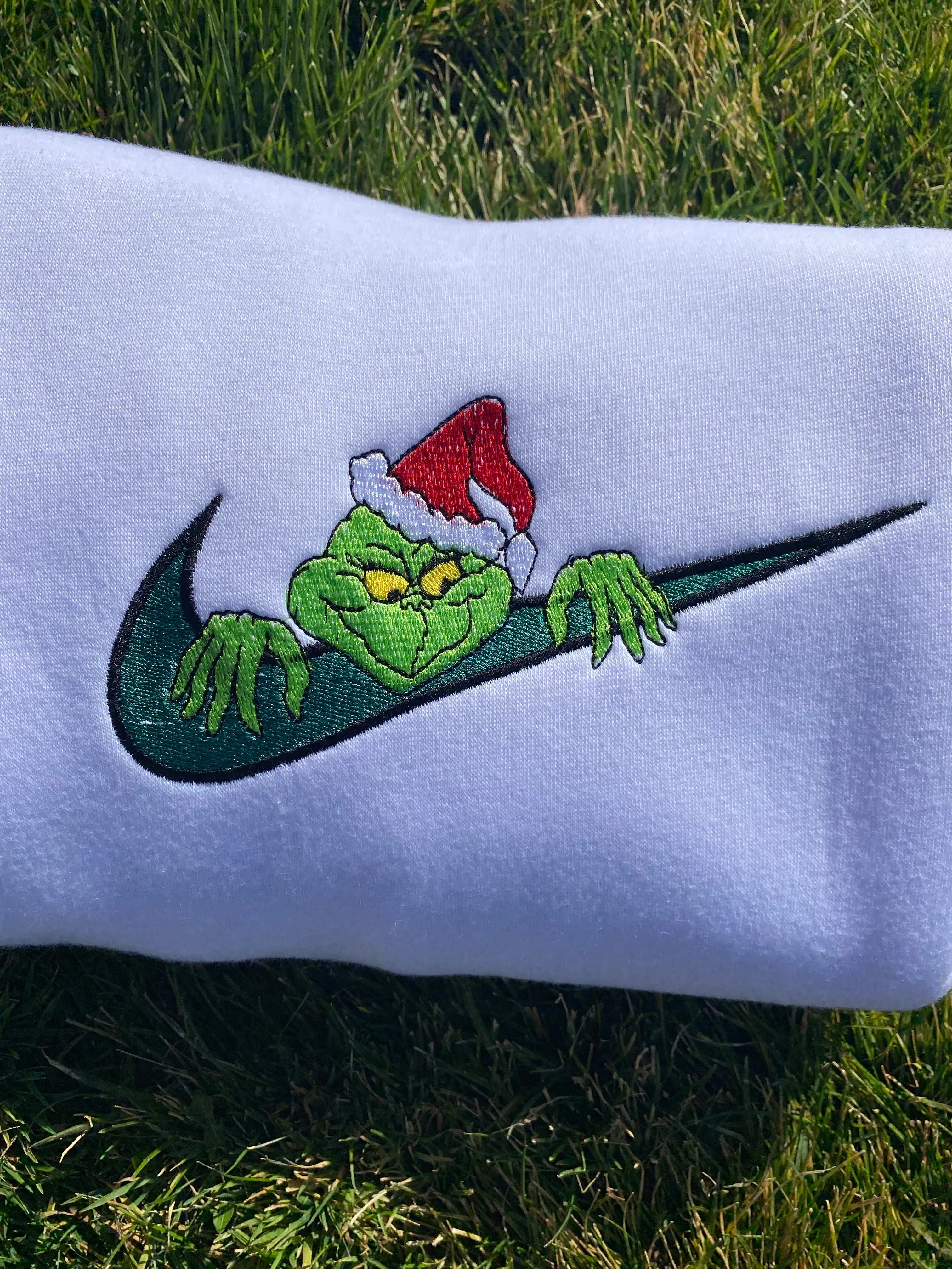 Grinch Embroidered Sweatshirts, Gifts for her