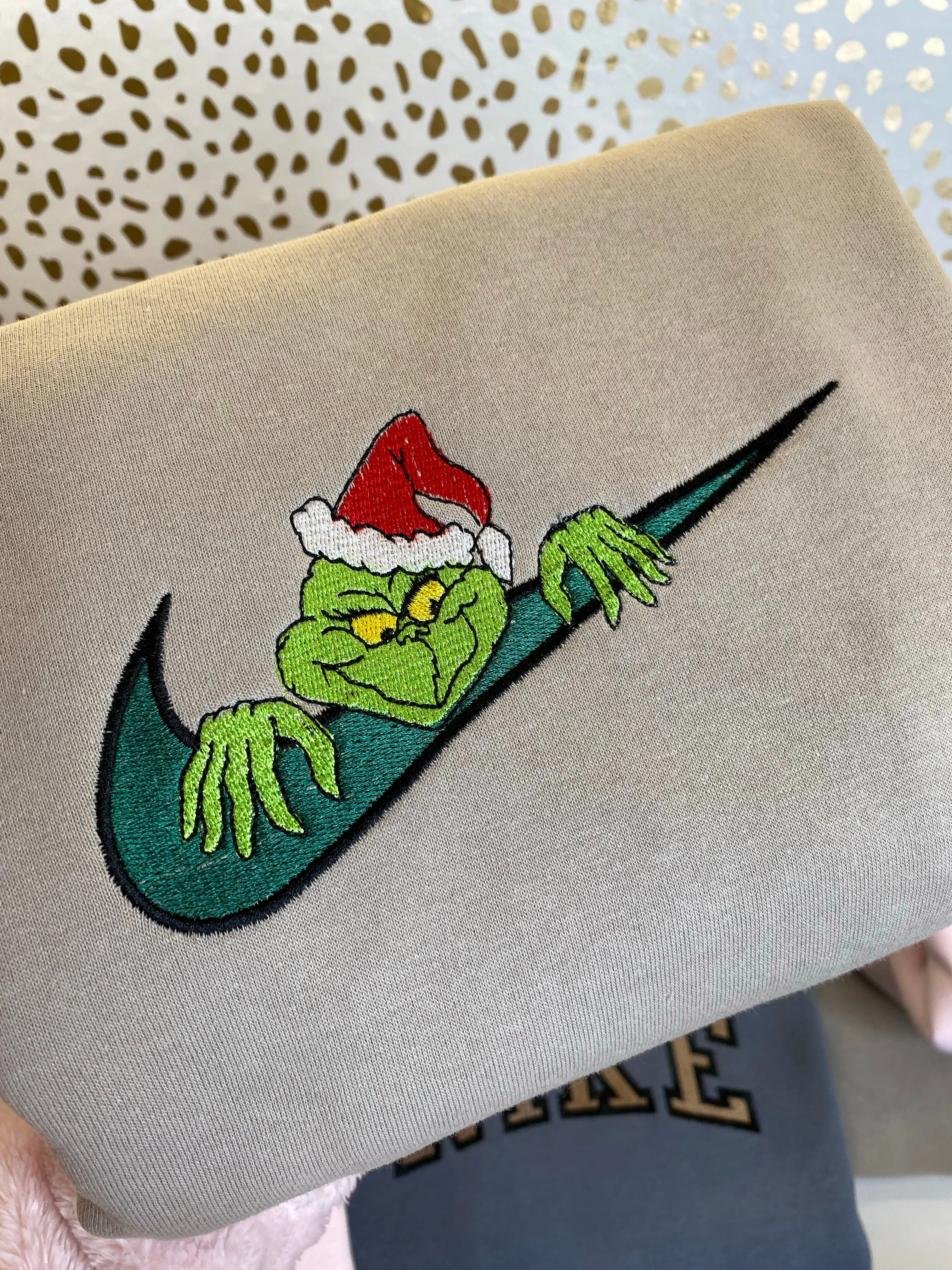 Grinch Embroidered Sweatshirts, Gifts for her