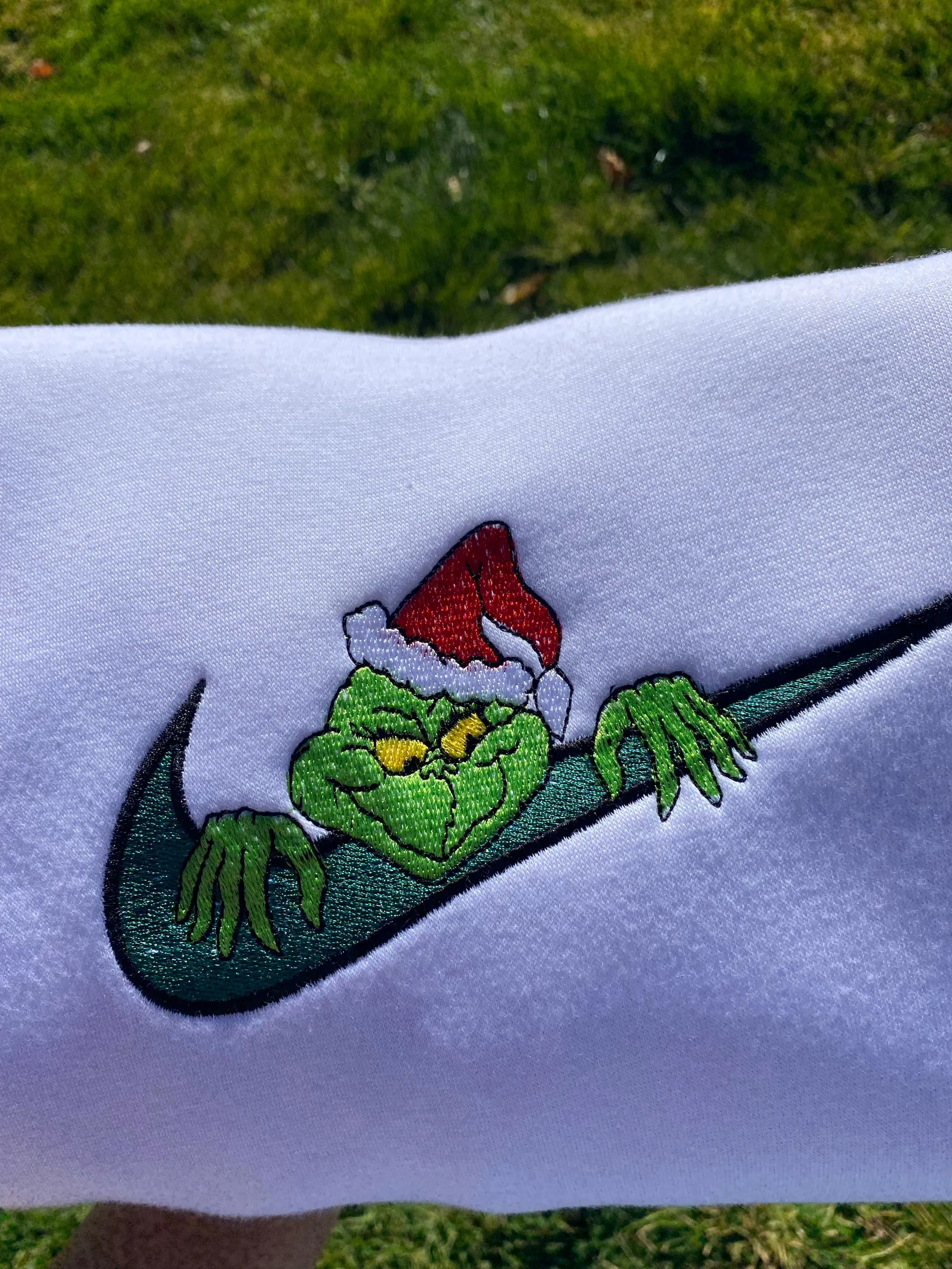 Grinch Embroidered Sweatshirts, Gifts for her