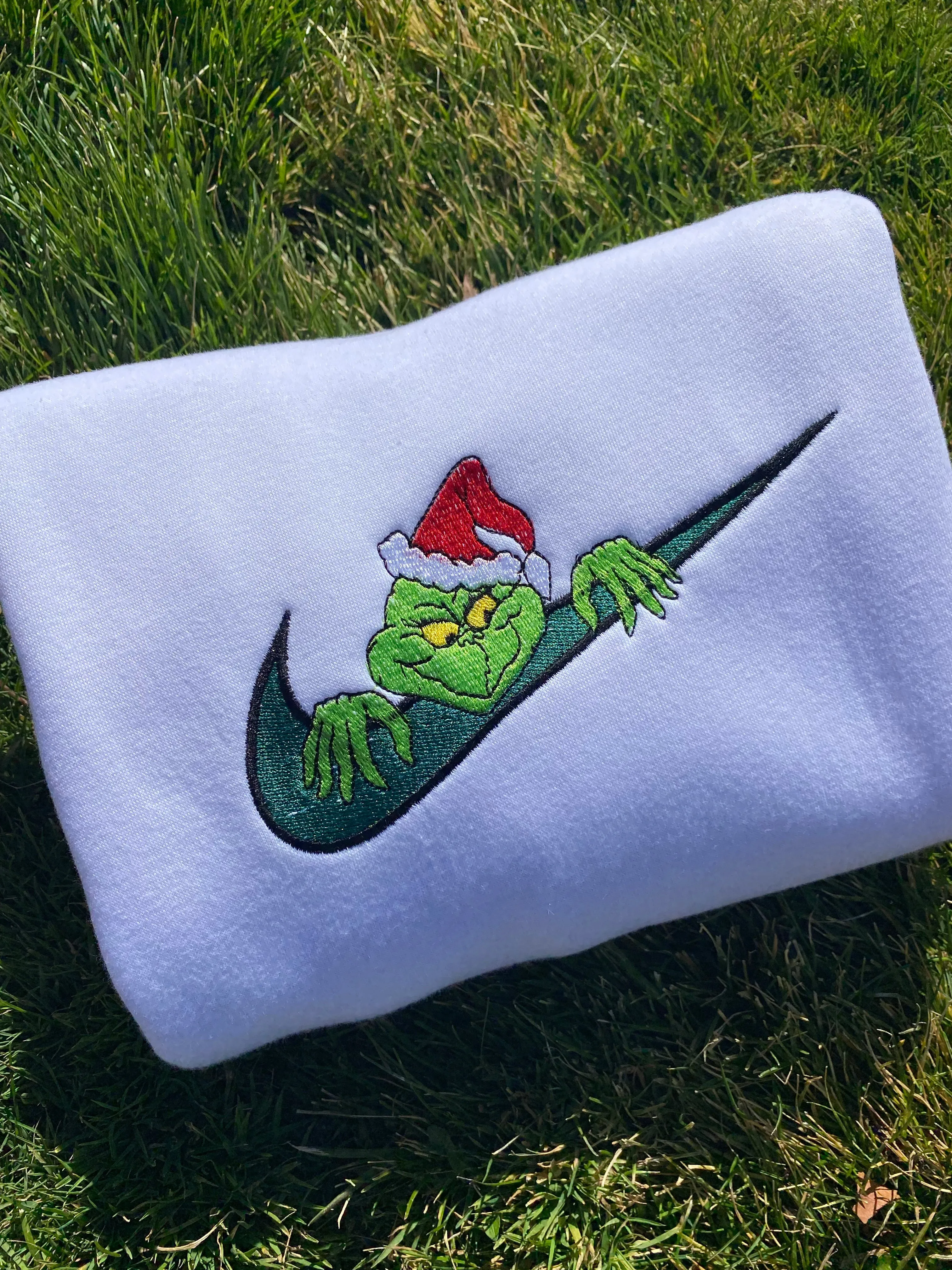 Grinch Embroidered Sweatshirts, Gifts for her