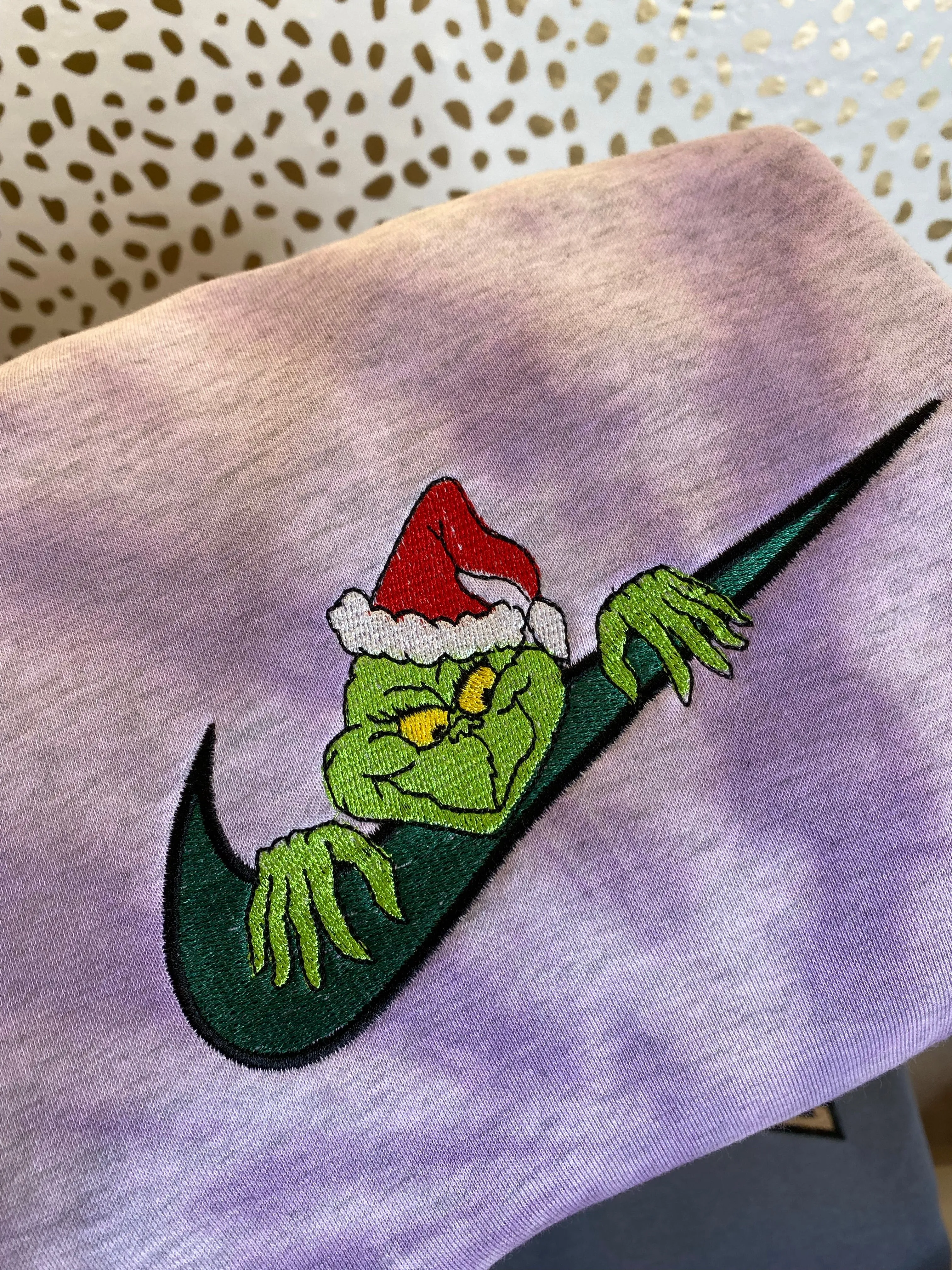 Grinch Embroidered Sweatshirts, Gifts for her