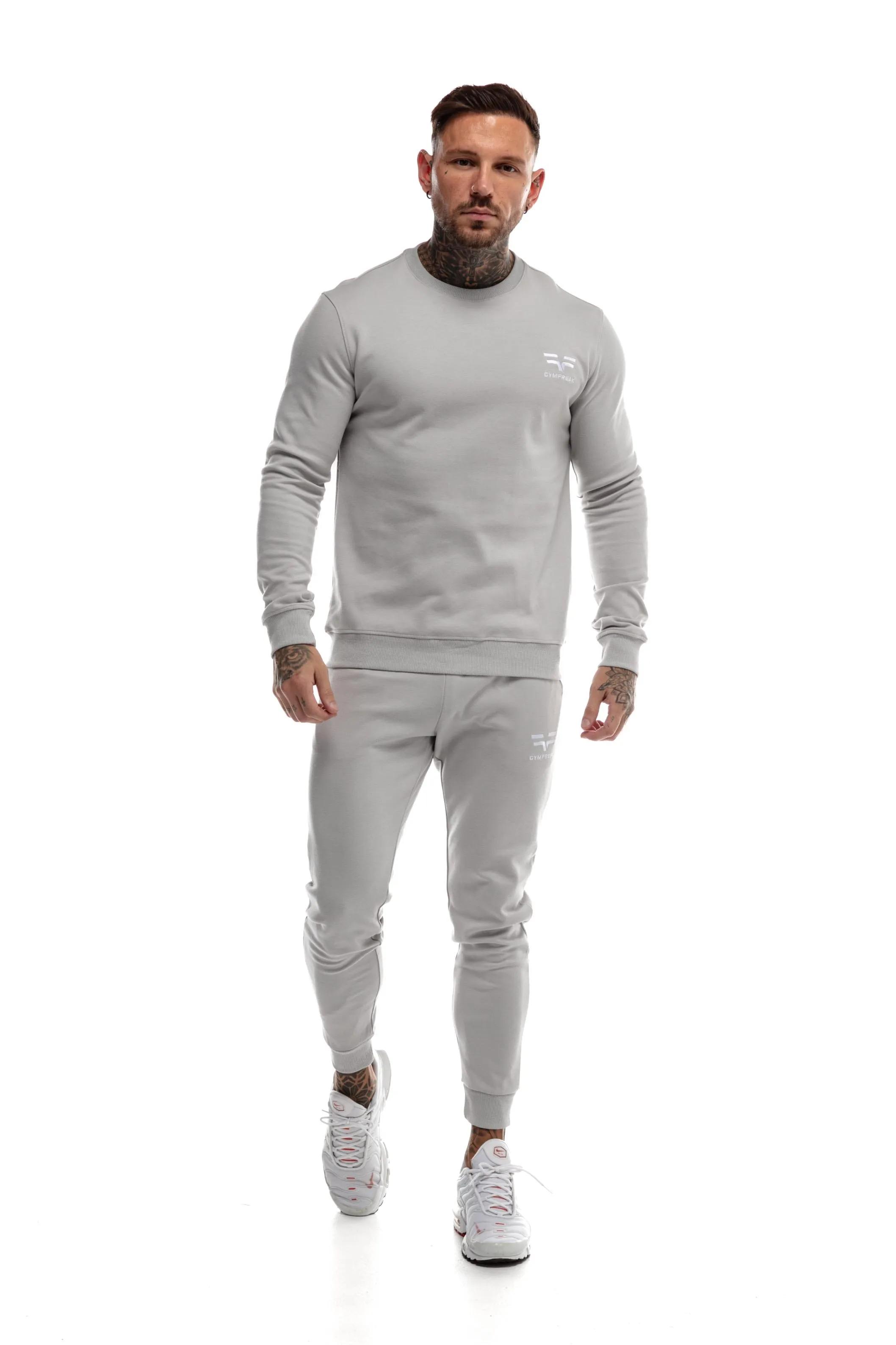 GymFreak Mens Power Joggers - Light Grey