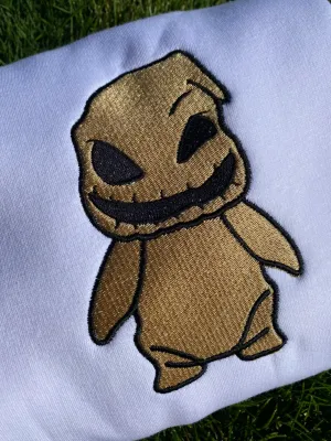 Halloween Sweatshirt| Cute Halloween Sweatshirts| Embroidered Sweatshirts| Chibi Oogie Boogie