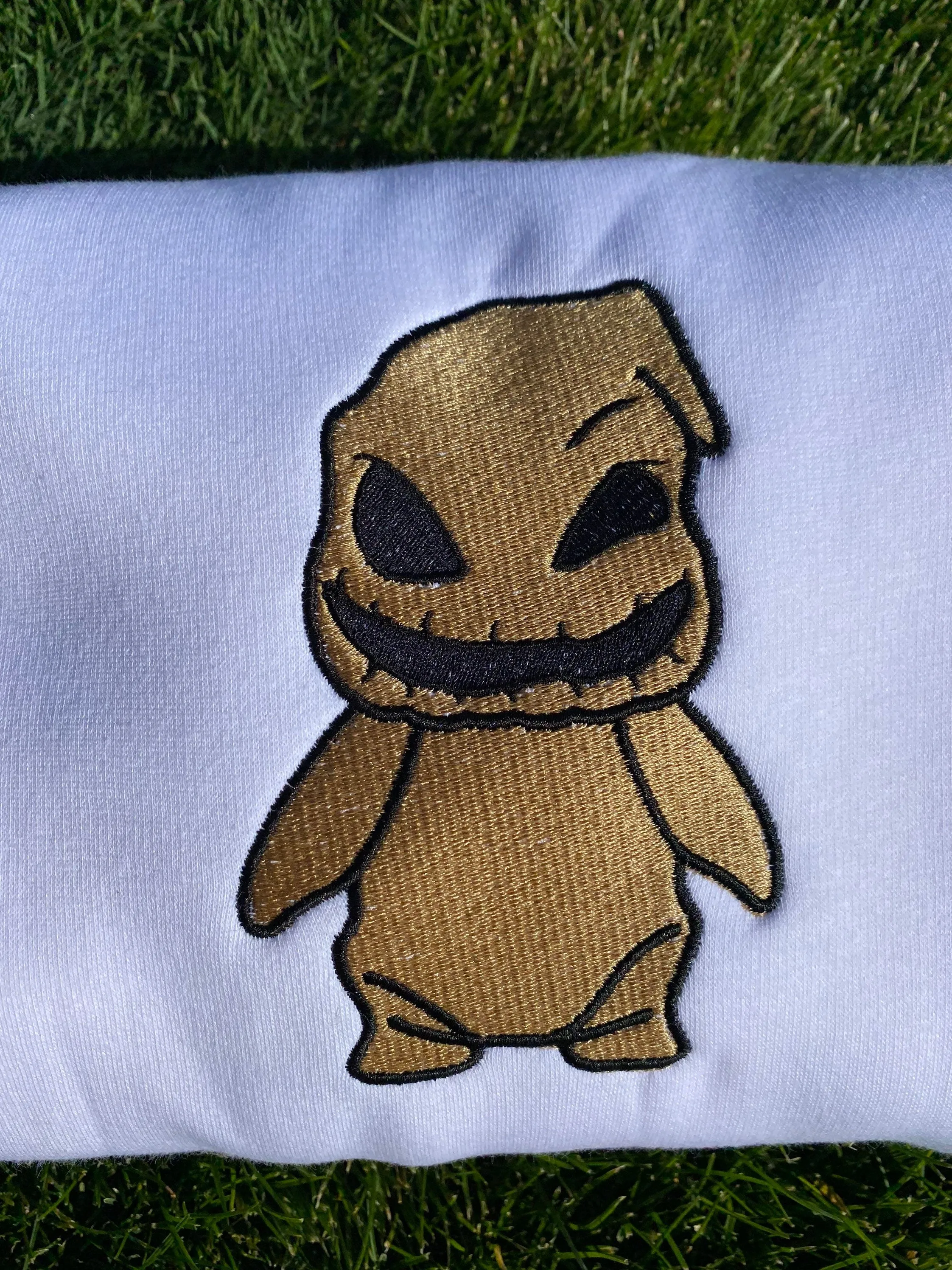 Halloween Sweatshirt| Cute Halloween Sweatshirts| Embroidered Sweatshirts| Chibi Oogie Boogie