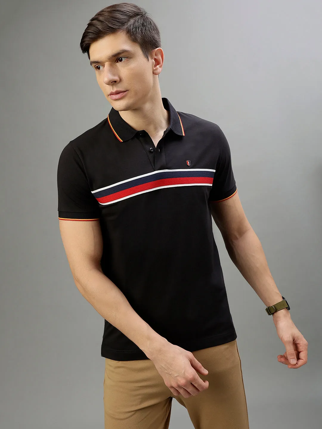 Iconic Black Fashion Regular fit T-Shirts