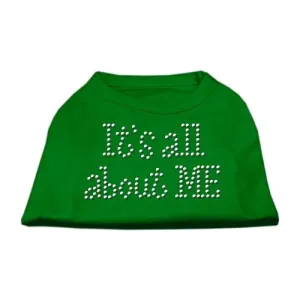 It's All About Me Rhinestone Shirts Emerald Green XS (8)