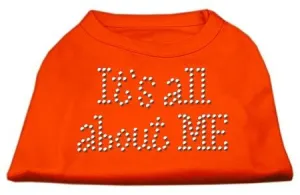 It's All About Me Rhinestone Shirts Orange Med (12)