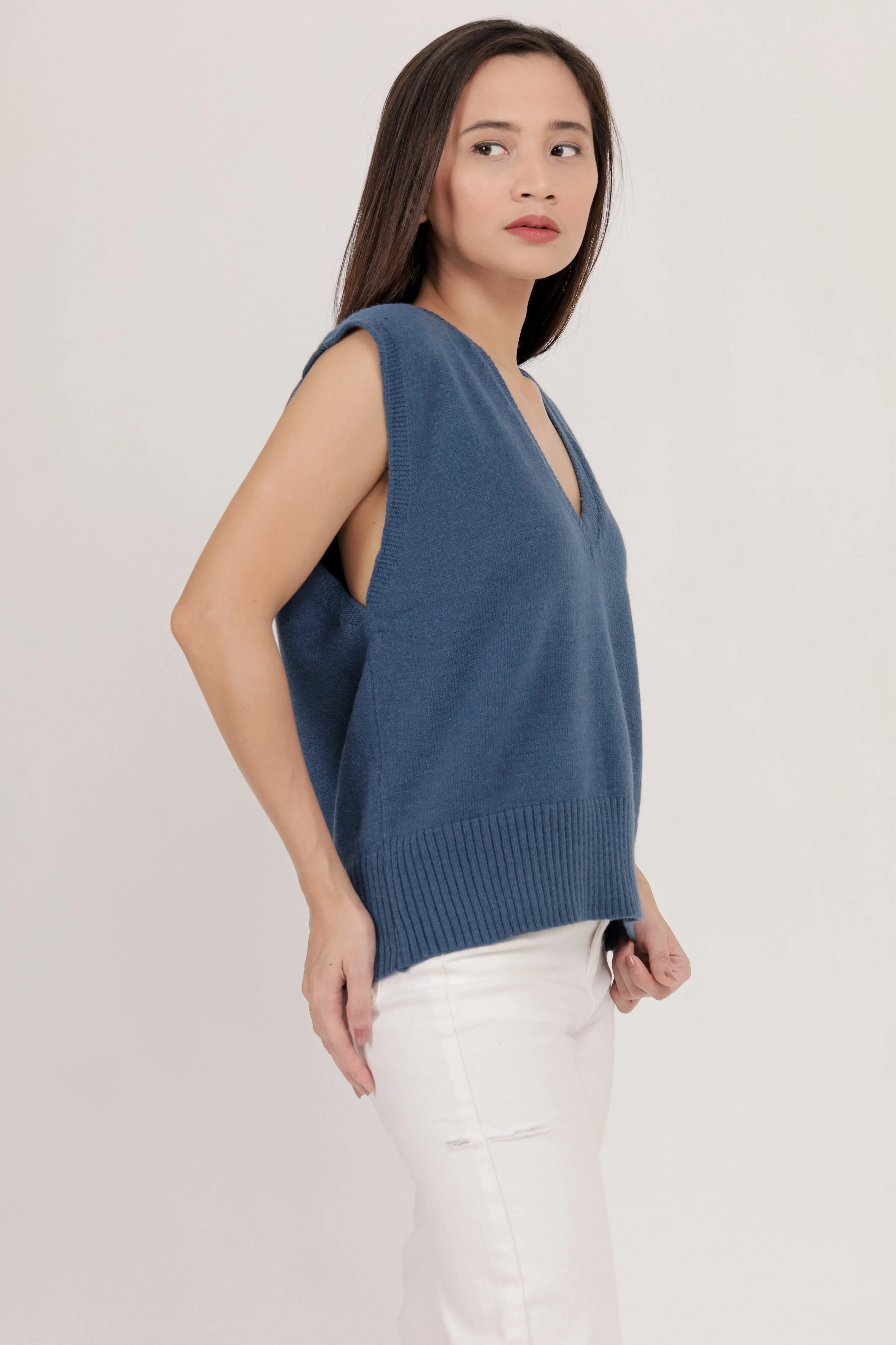 Janelle Yarn Knit Vest Top