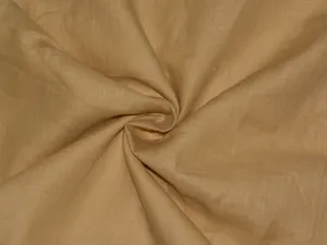 Khakhi Pure Linen 60 Lea Fabric