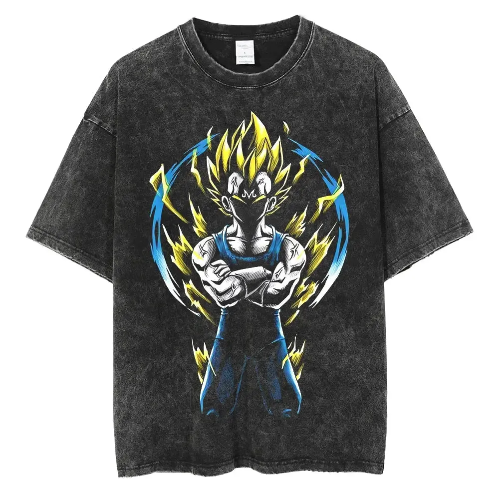 [KUJO] "Majin Prince" Vintage Oversized T Shirt