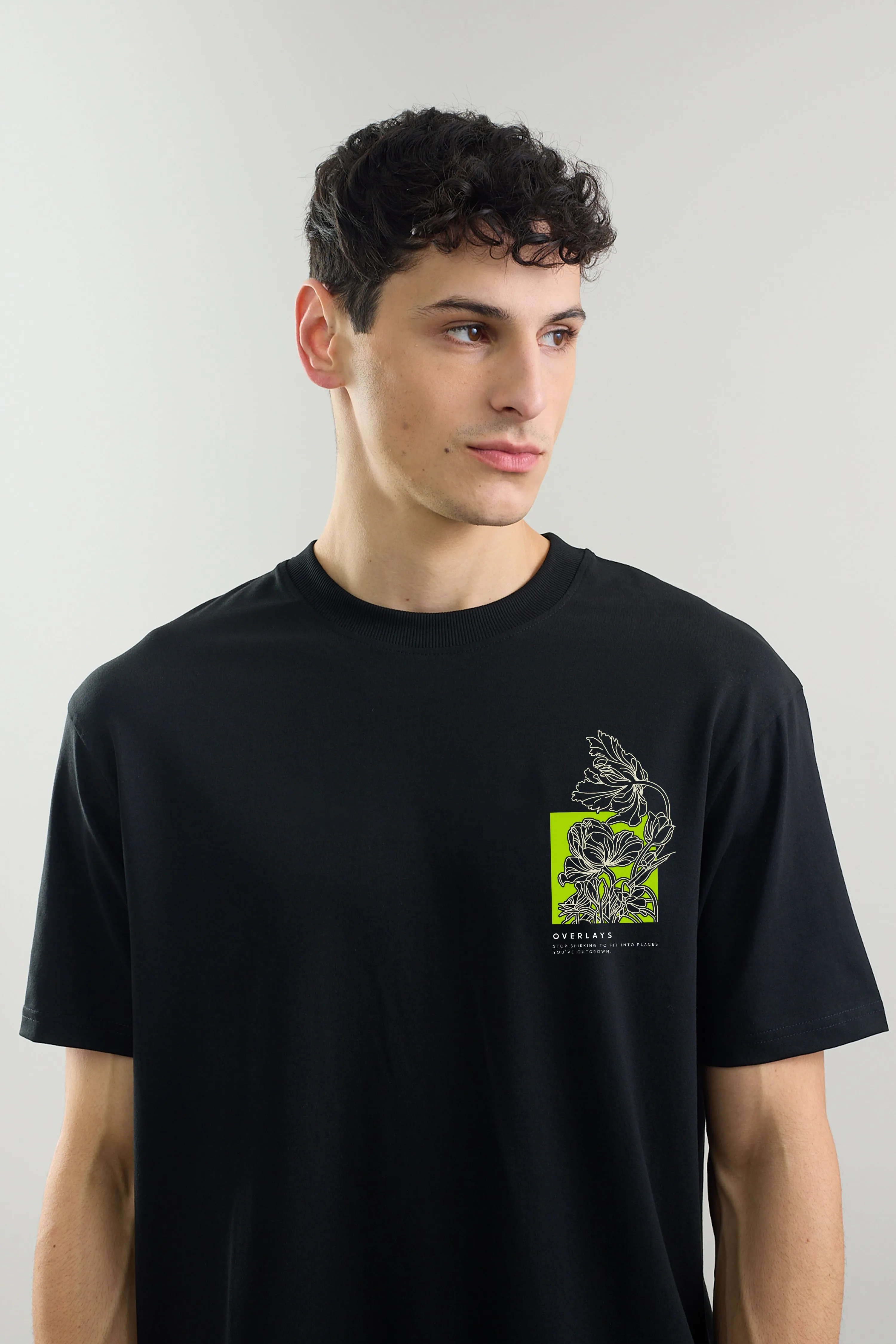 Lime Bloom Relaxed Fit T-shirt - Ultra Soft