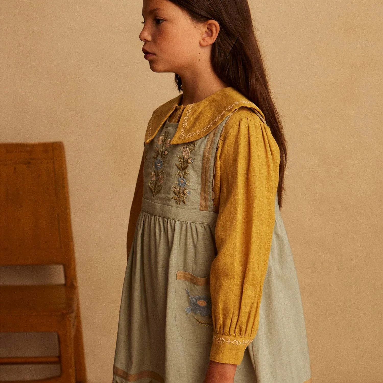 Linen Carlotta Shirt - Goldenrod