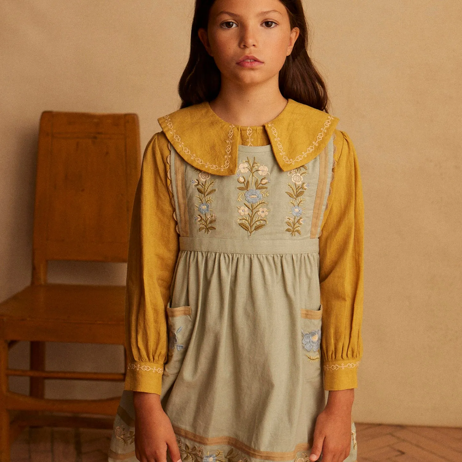 Linen Carlotta Shirt - Goldenrod