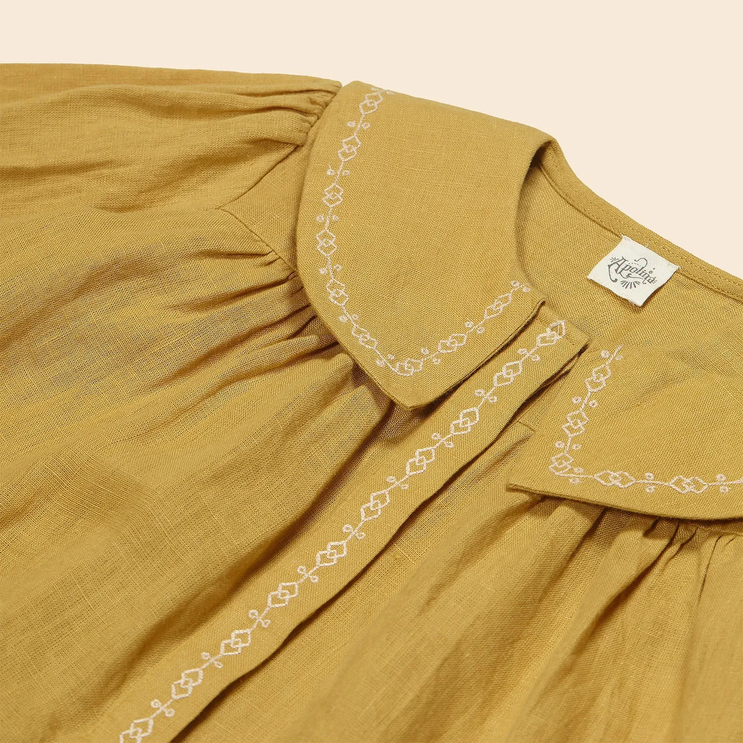 Linen Carlotta Shirt - Goldenrod