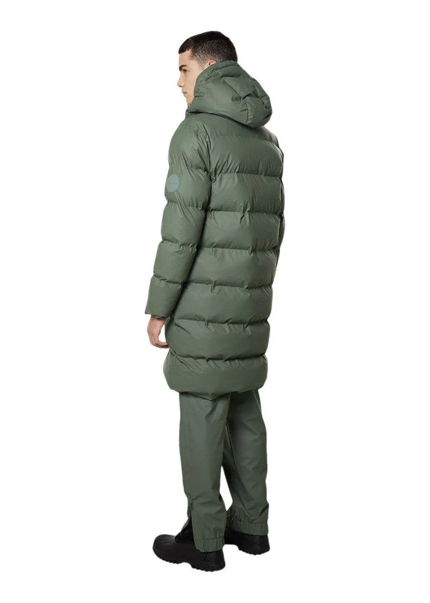 Long Puffer Jacket - Olive