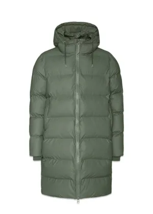 Long Puffer Jacket - Olive