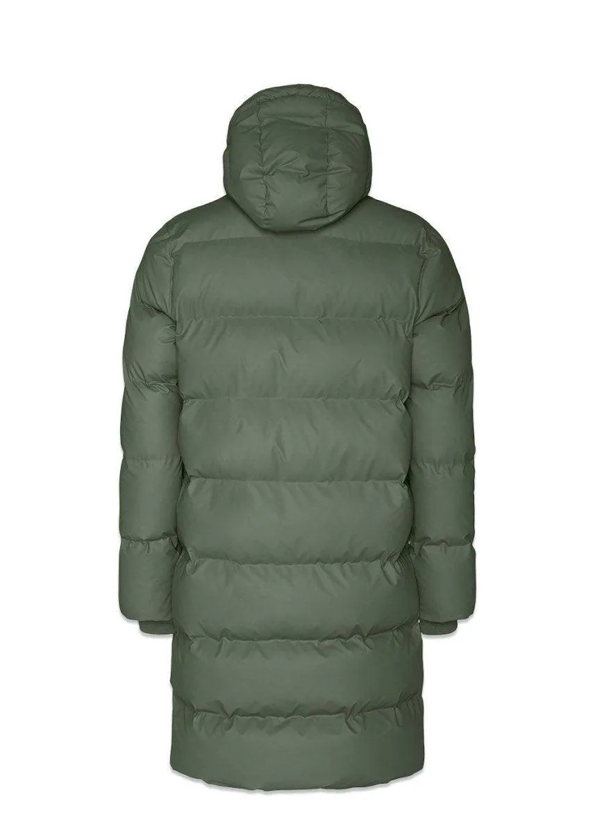 Long Puffer Jacket - Olive