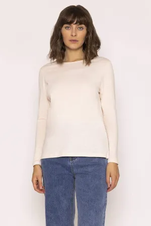 Long Sleeve Basic Tee in Ivory