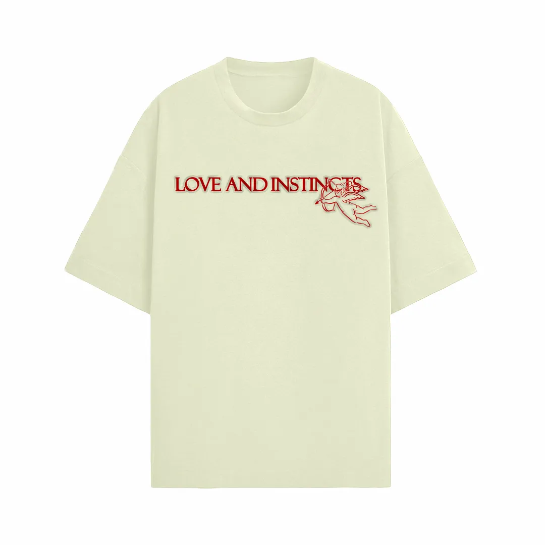 Love and Instincts Oversized T-Shirt  - Sand