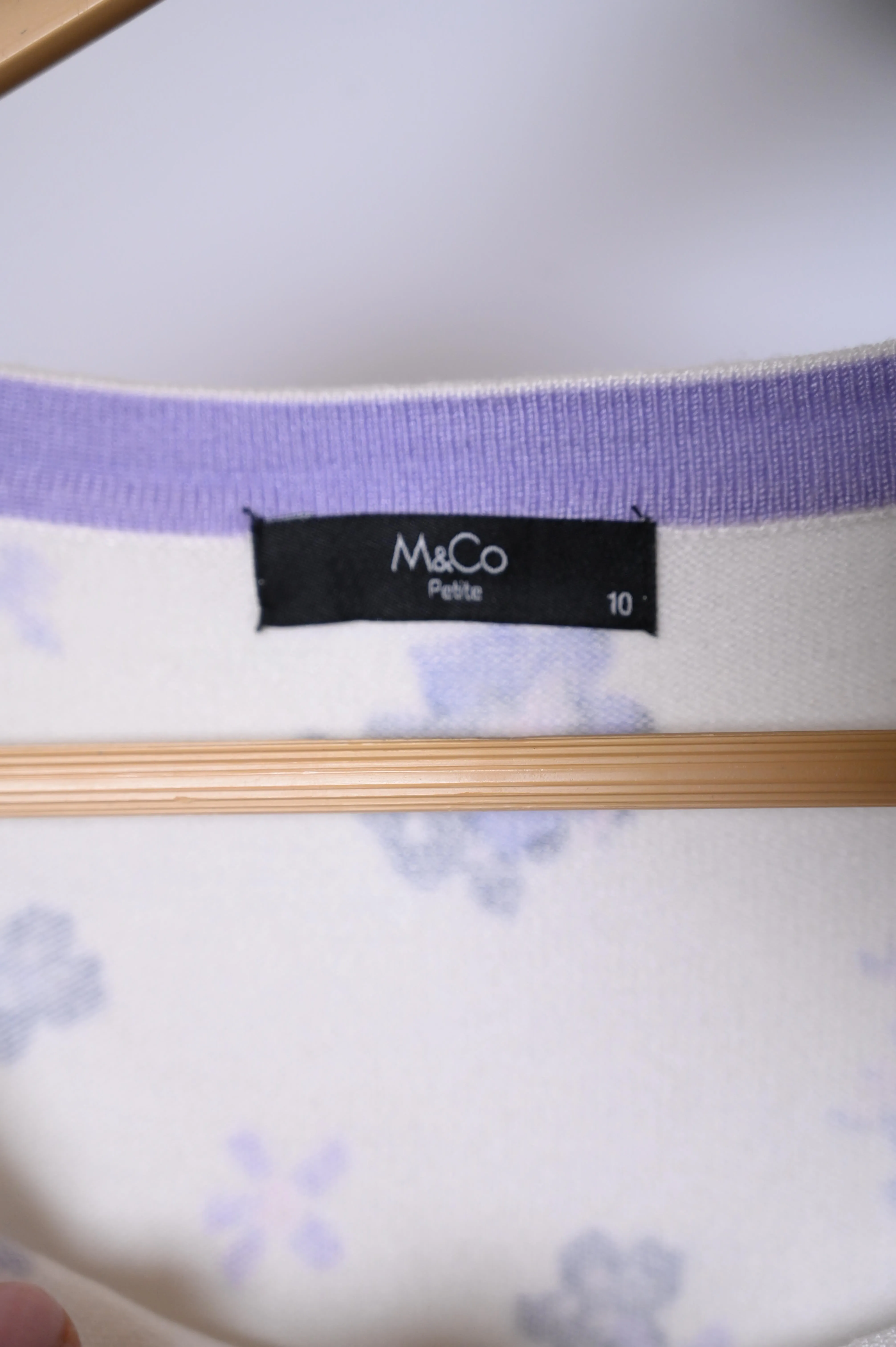 M&CO Purple Small Sweatshirt