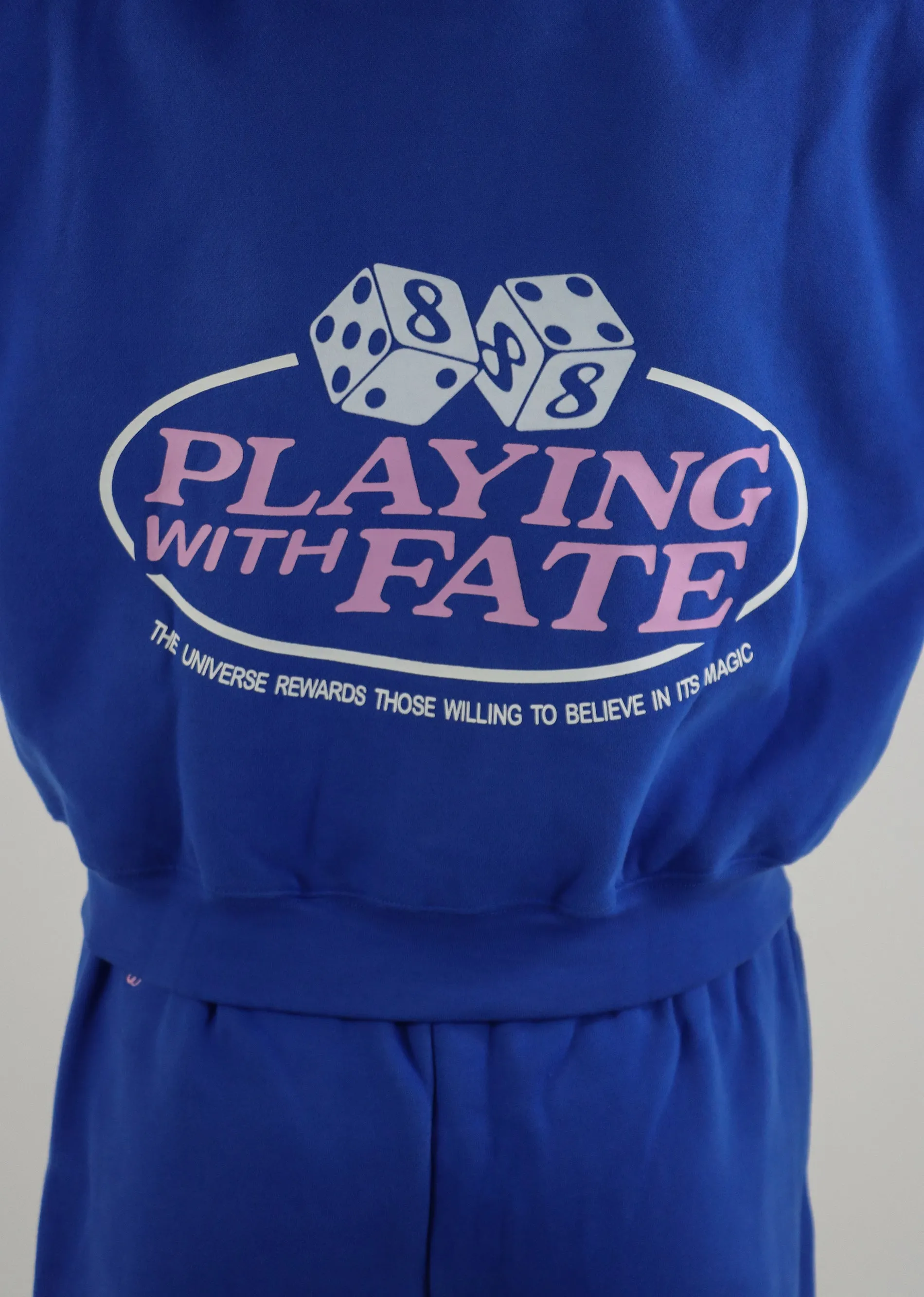 Mayfair Playing With Fate Fitted Zip-Up Hoodie ★ Cobalt Blue