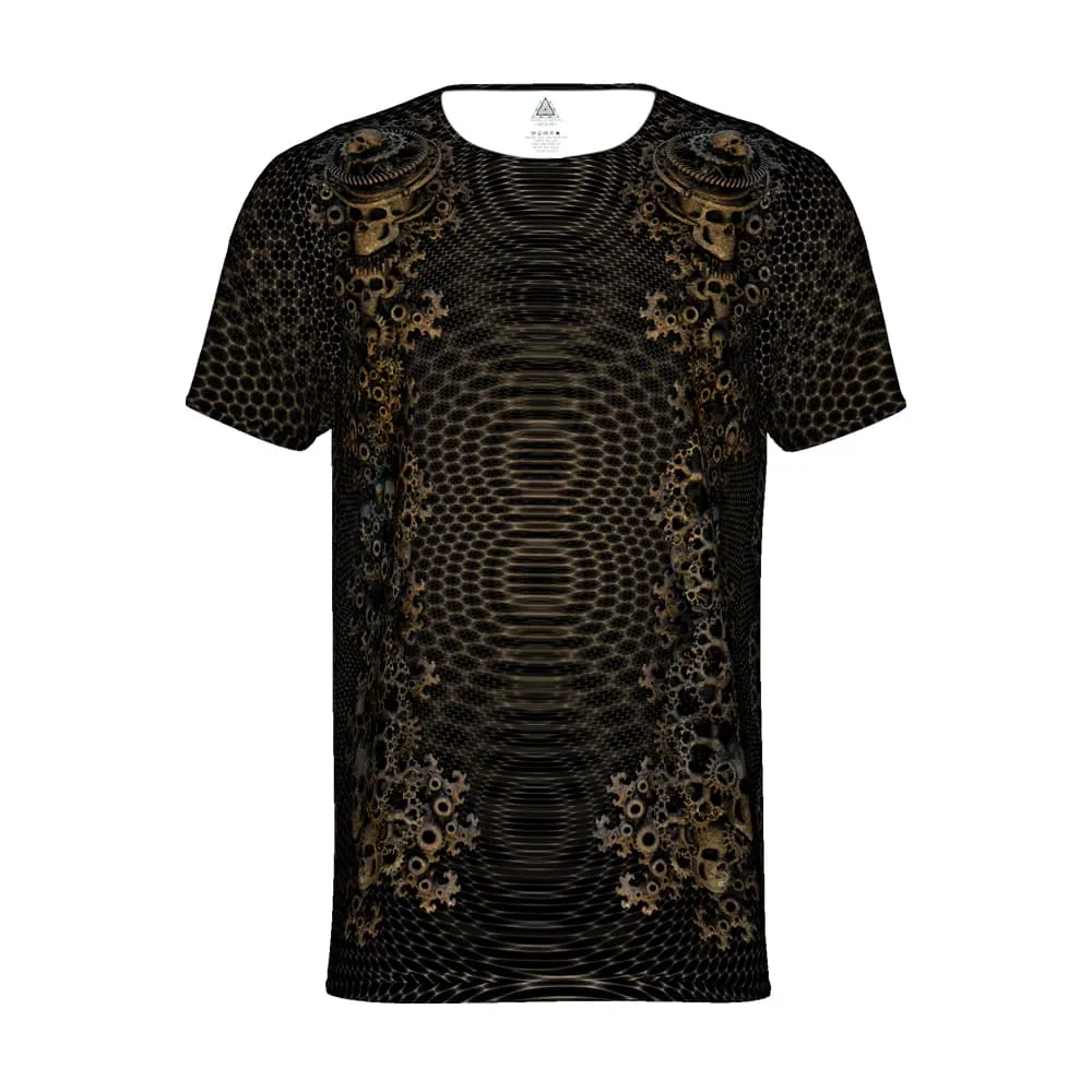 Mens Rave Shirt | Psy Clothing | Sacred Geomery Shirt | Fractal Shirt | Biochem 2.0 (TS)